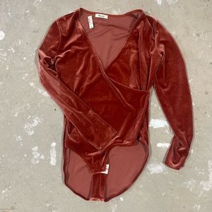 Madewell Velour Bodysuit